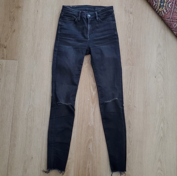 All Saints Denim - ALL SAINTS | Grace Raw Hem Skinny Jean 26
